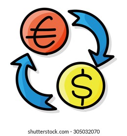 money exchange doodle