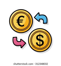 money exchange doodle