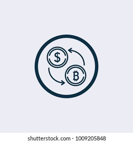 Money exchange icon