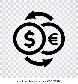 icono de intercambio de dinero