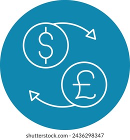 Money Exchange Icon Design For Personal And Commercial Use