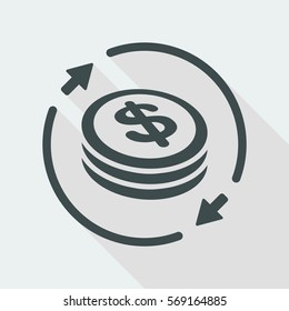 Money exchange icon - Dollars