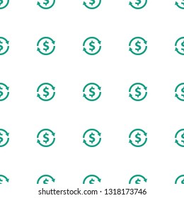 money exchange icon pattern seamless white background. Editable filled money exchange icon. money exchange icon pattern for web and mobile.