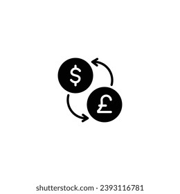 Money exchange icon, Money exchange sign vector for web site Computer and mobile app