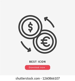 money exchange icon vector