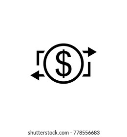 Money Exchange Icon Vector