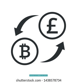 Money Exchange Icon Vector Illustration Logo Template For Website Or Mobile App