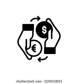 Money Exchange icon in vector. Logotype