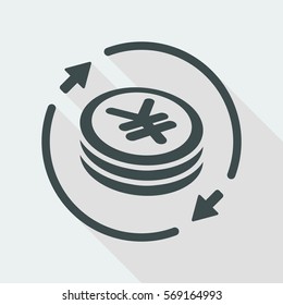 Money exchange icon - Yen