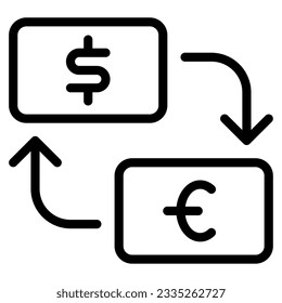 Money Exchange Icons can be used for uiux, infographic, etc
