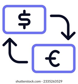 Money Exchange Icons can be used for uiux, infographic, etc