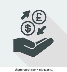 Money exchange services - Dollar/Sterling - Minimal icon