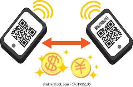 Money exchange using smartphone payment