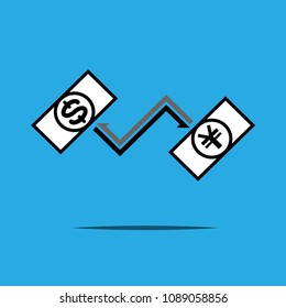 money exchange vector icon