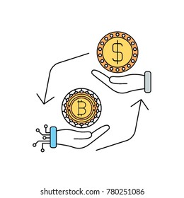 Money Exchange vector icon