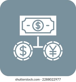 Money Exchange vector icon. Can be used for printing, mobile and web applications.