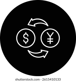 Money Exchange vector icon. Can be used for printing, mobile and web applications.