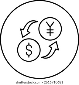 Money Exchange vector icon. Can be used for printing, mobile and web applications.