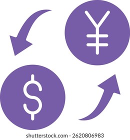 Icono de Vector de cambio de dinero. Se puede utilizar para aplicaciones de impresión, móviles y de Web.
