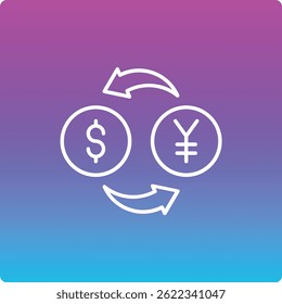 Icono de Vector de cambio de dinero. Se puede utilizar para aplicaciones de impresión, móviles y de Web.