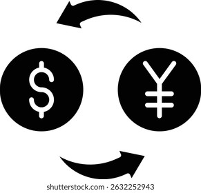 Icono de Vector de cambio de dinero. Se puede utilizar para aplicaciones de impresión, móviles y de Web.
