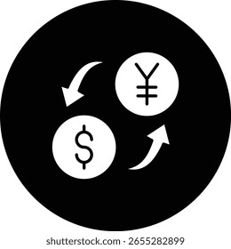 Icono de Vector de cambio de dinero. Se puede utilizar para aplicaciones de impresión, móviles y de Web.