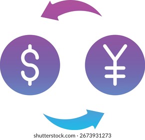 Icono de Vector de cambio de dinero. Se puede utilizar para aplicaciones de impresión, móviles y de Web.