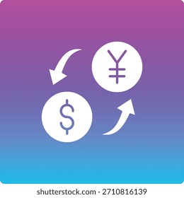 Ícone de vetor do Money Exchange. Pode ser usado para impressão, aplicativos móveis e da Web.
