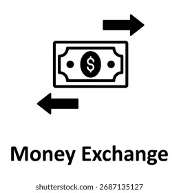 Money Exchange Vector icon which can easily modify or edit
