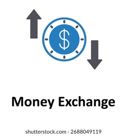 Ícone Money Exchange Vetor que pode facilmente modificar ou editar
