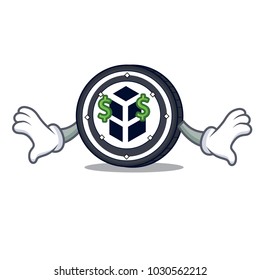 Money eye bancor coin mascot cartoon