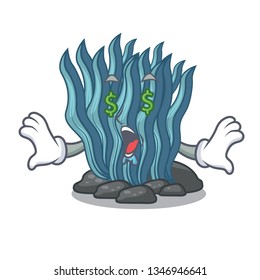 Money eye blue seaweed toys in cartoon shape