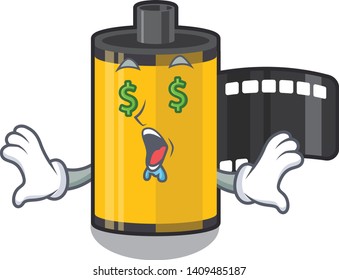 Money eye camera roll character.