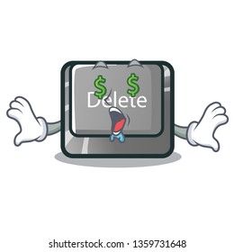 Money eye delete button toys in shape cartoon