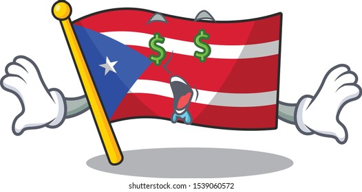 Money eye flag puerto rico the mascot shape