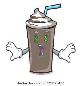 Money eye ice chocolate mascot cartoon