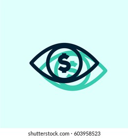 Money eye icon