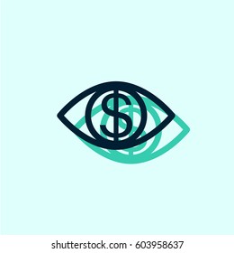 Money eye icon
