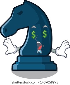 Money eye knight chess toys in character shape