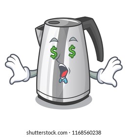 Money eye mascot cartoon household kitchen electric kettle