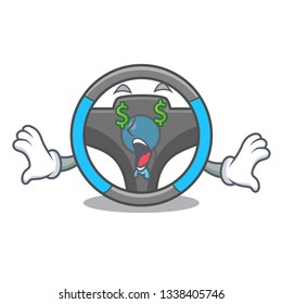 Money eye miniature steering wheel in cartoon shape