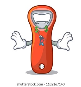 Money eye opener bottle cap isolated on mascot