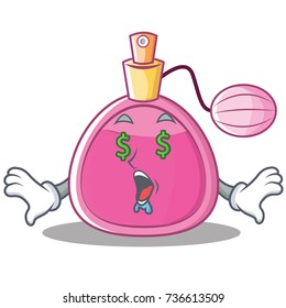 Money eye perfume bottle character cartoon