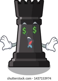 Money eye rook chess on a cartoon chair