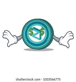Money eye Zilliqa coin mascot cartoon Money eye Zilliqa coin mascot cartoon