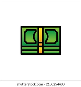Ilustración de vectores de iconos de línea rellenados