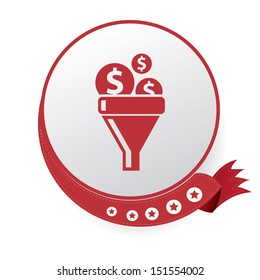 Money filter symbol,vector