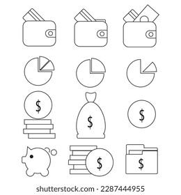 Money Finance and Bank Icons Pack For Company or Business even individual purpose