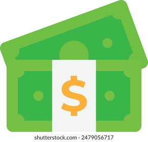 Money Finance Currency Icon Vector Flat Illustration