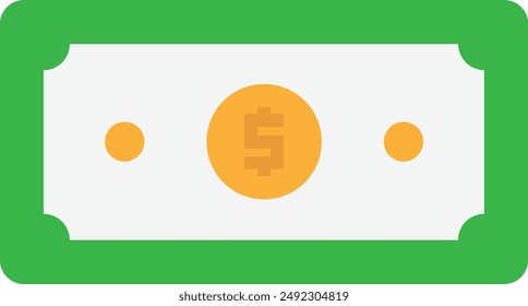 Money Finance Currency Icon Vector Flat Illustration